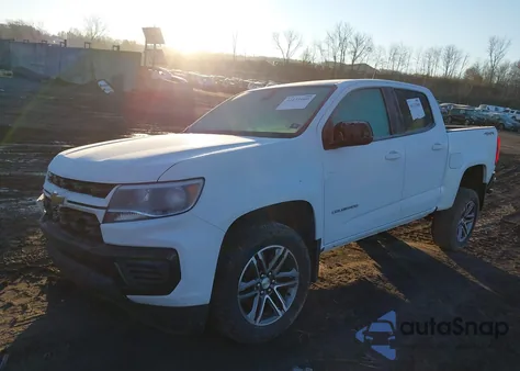 2021 Chevrolet Colorado 4Wd Short Box Wt z USA, uszkodzony, nr VIN 1GCGTBEN9M1289837